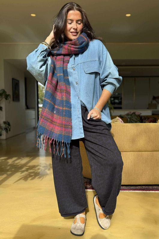 Scamp Leopard Demi Bloom Pant Navy /5 =